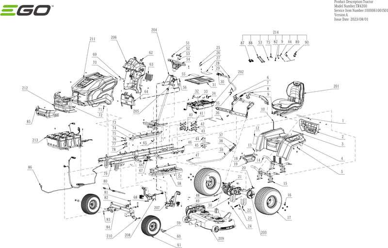 diagram lawn mower parts