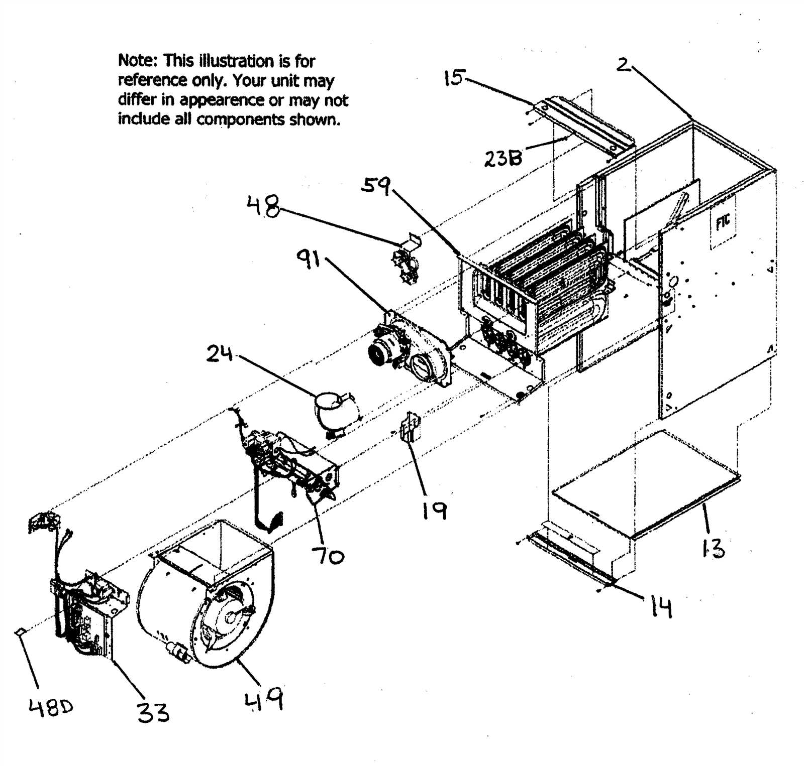 diagram of furnace parts