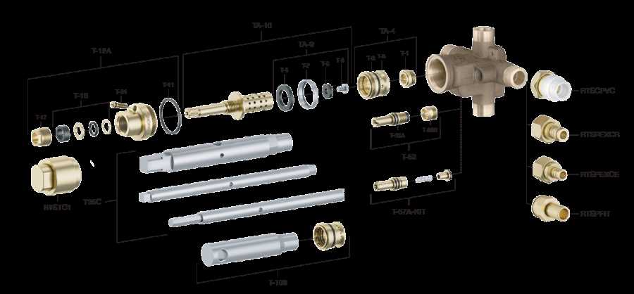 diagram shower faucet parts