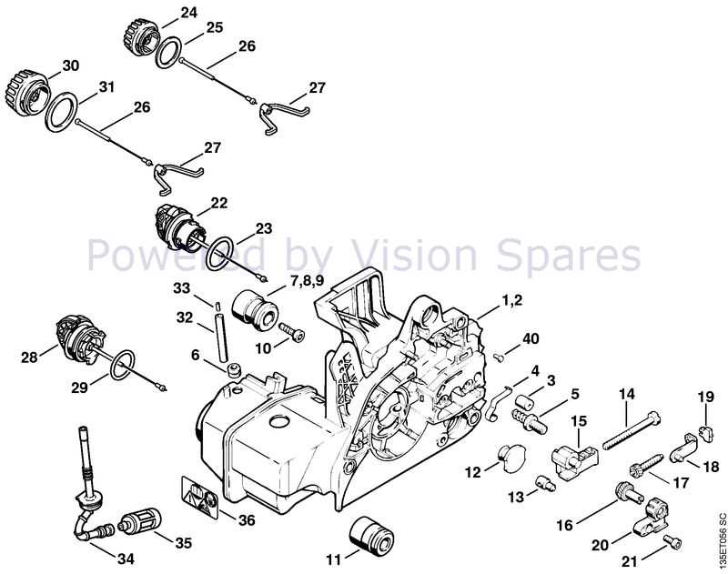 diagram stihl 025 parts schematic