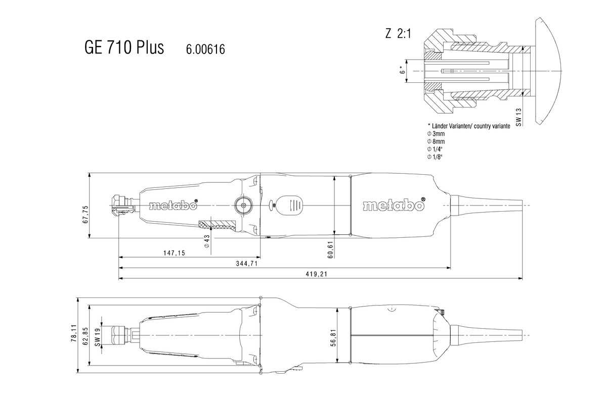 die grinder parts diagram