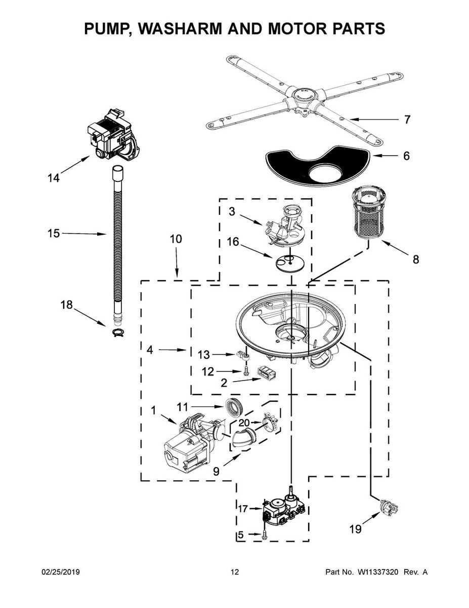 dishwasher parts diagram