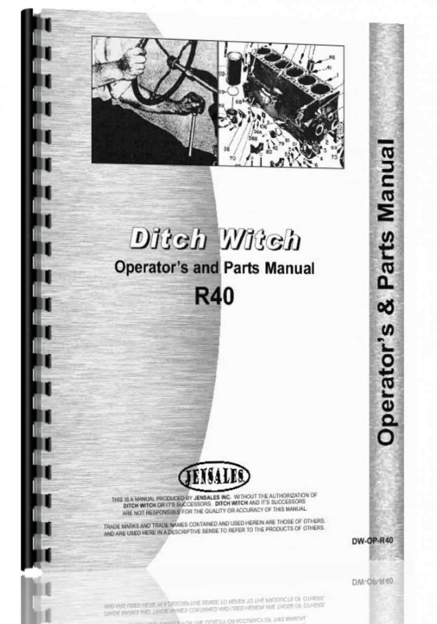 ditch witch rt40 parts diagram