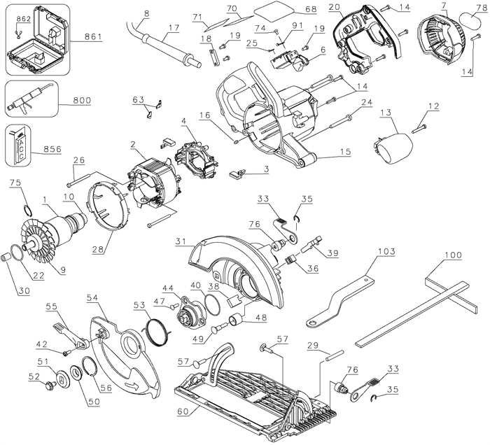 dewalt circular saw parts diagram