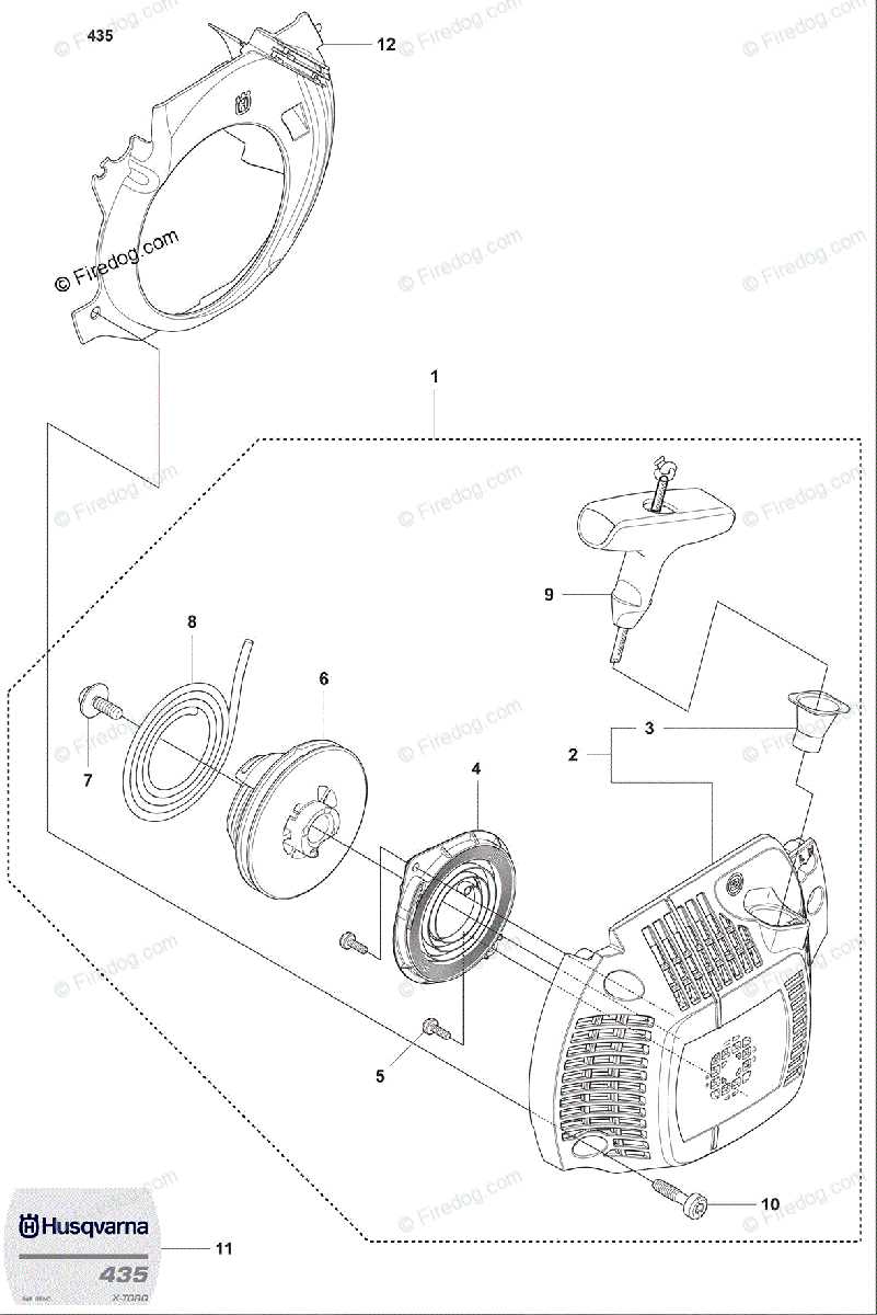 husqvarna 435 parts diagram