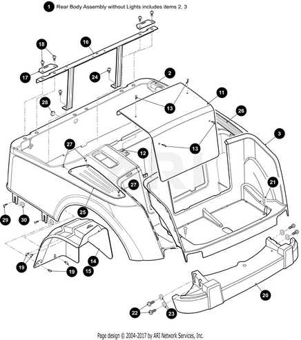 ezgo golf cart parts diagram