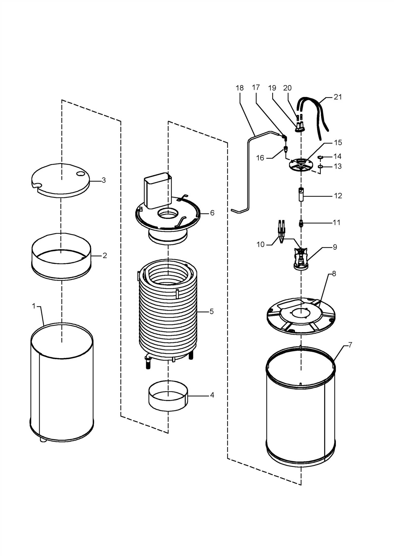 hot water boiler parts diagram