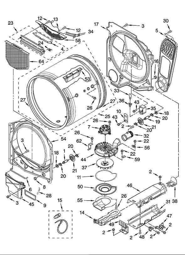 kenmore elite oasis dryer parts diagram