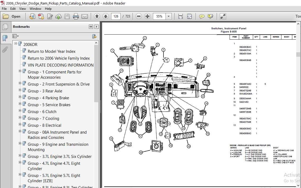 dodge ram parts diagram