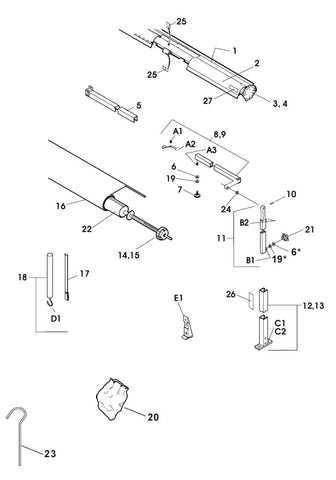 dometic 8500 awning parts diagram