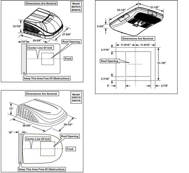 dometic rv air conditioner parts diagram