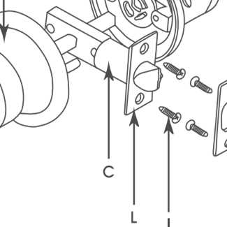 door hardware parts diagram