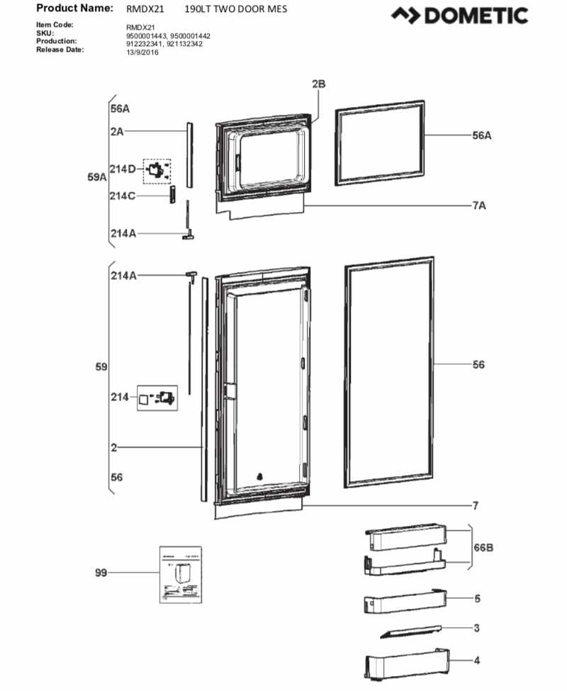 door parts names diagram