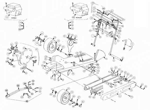 dosko stump grinder parts diagram