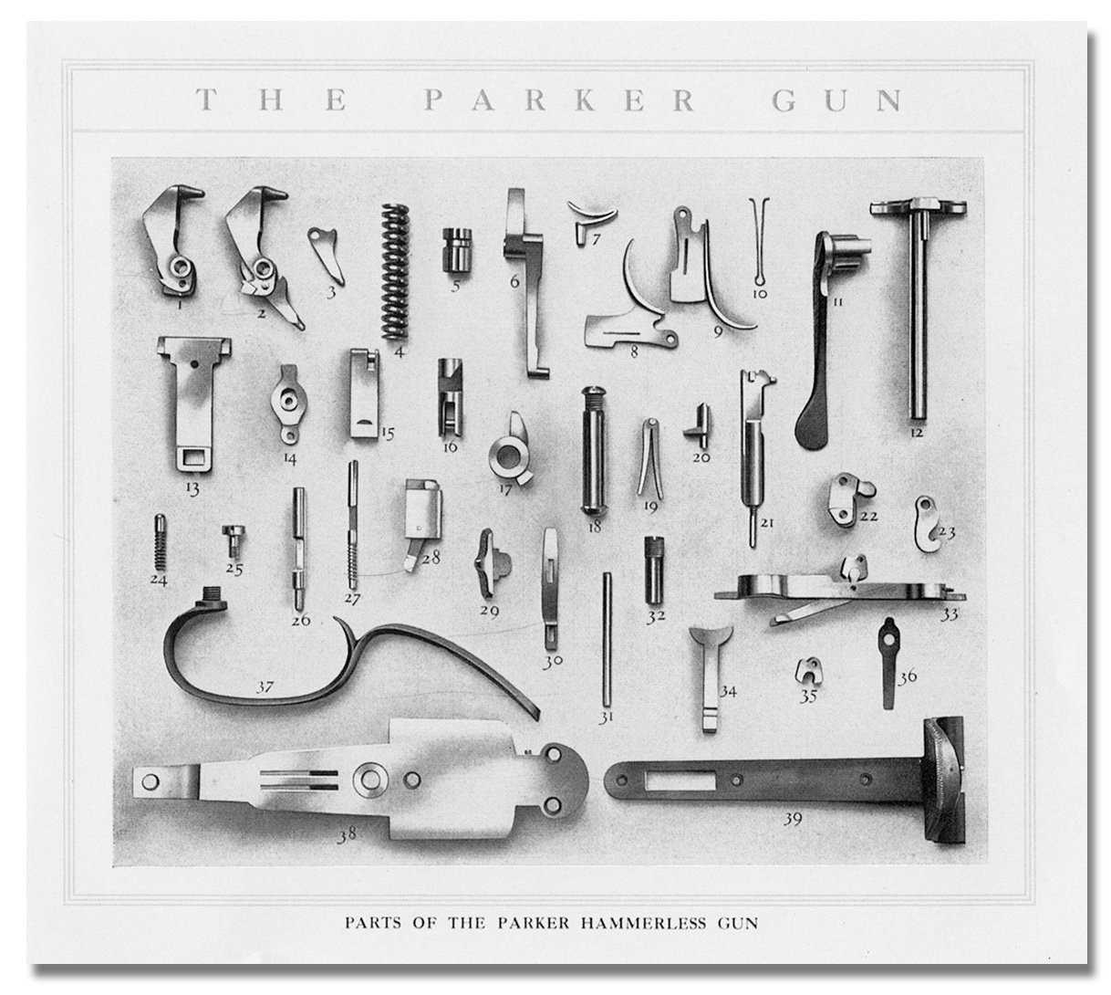 double barrel shotgun parts diagram