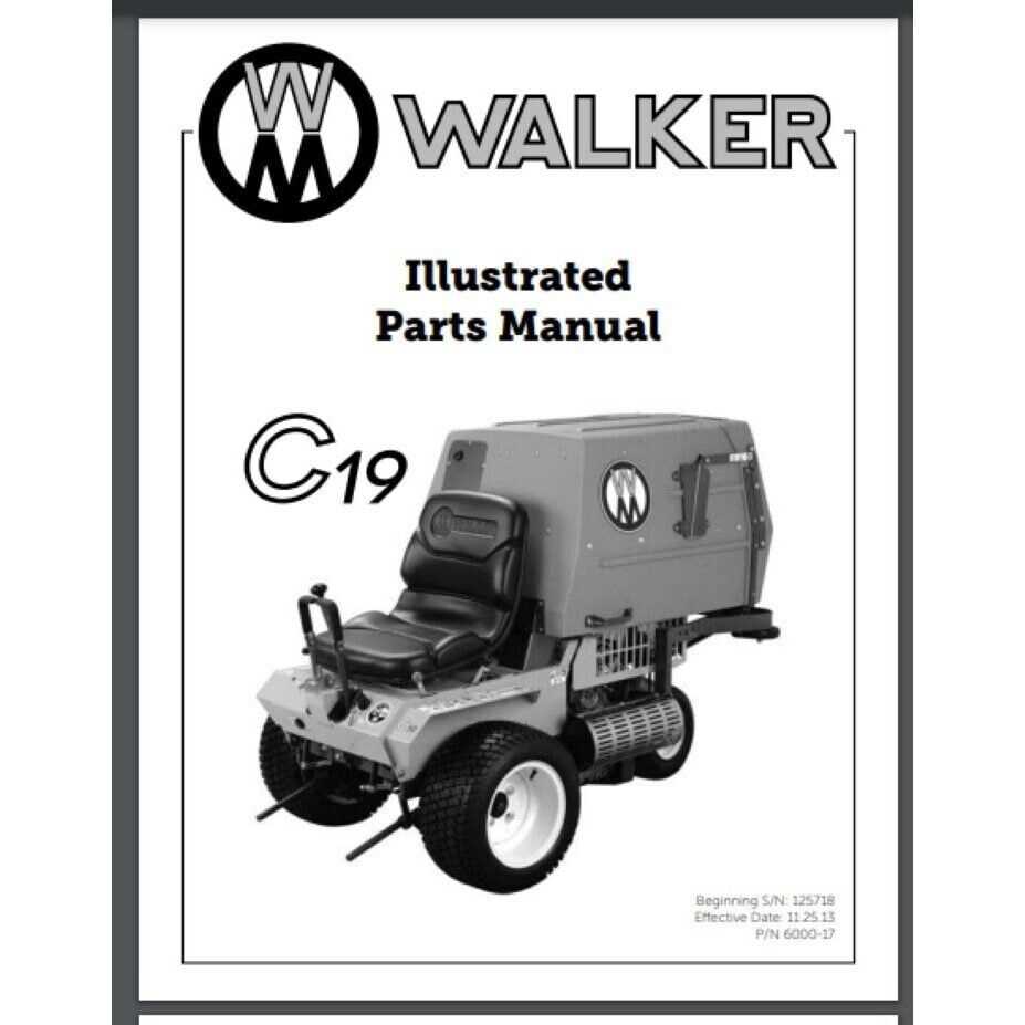 walker lawn mower parts diagram