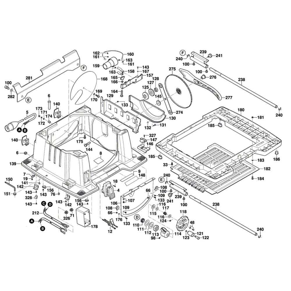 bosch table saw parts diagram