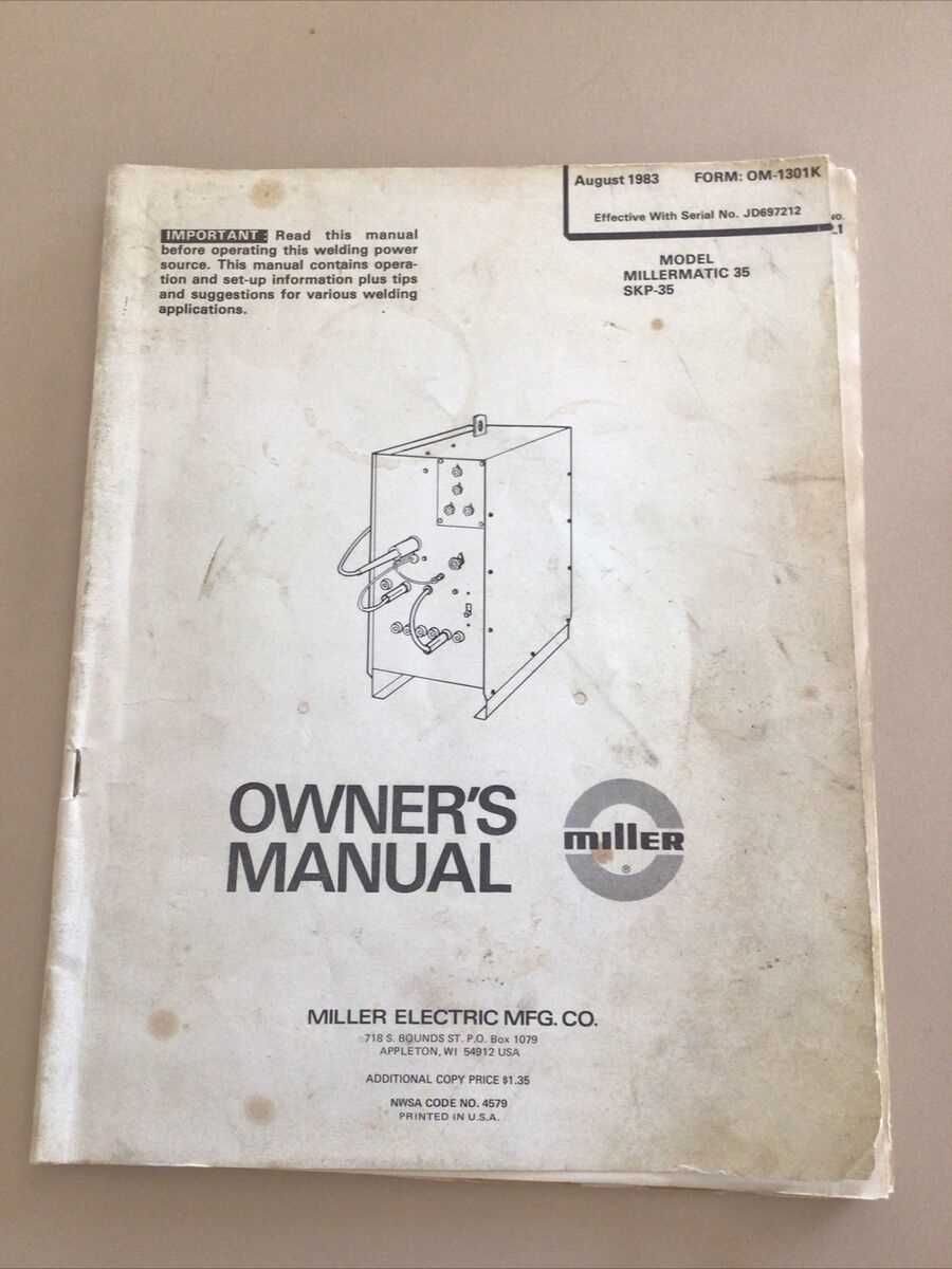 miller mig welder parts diagram