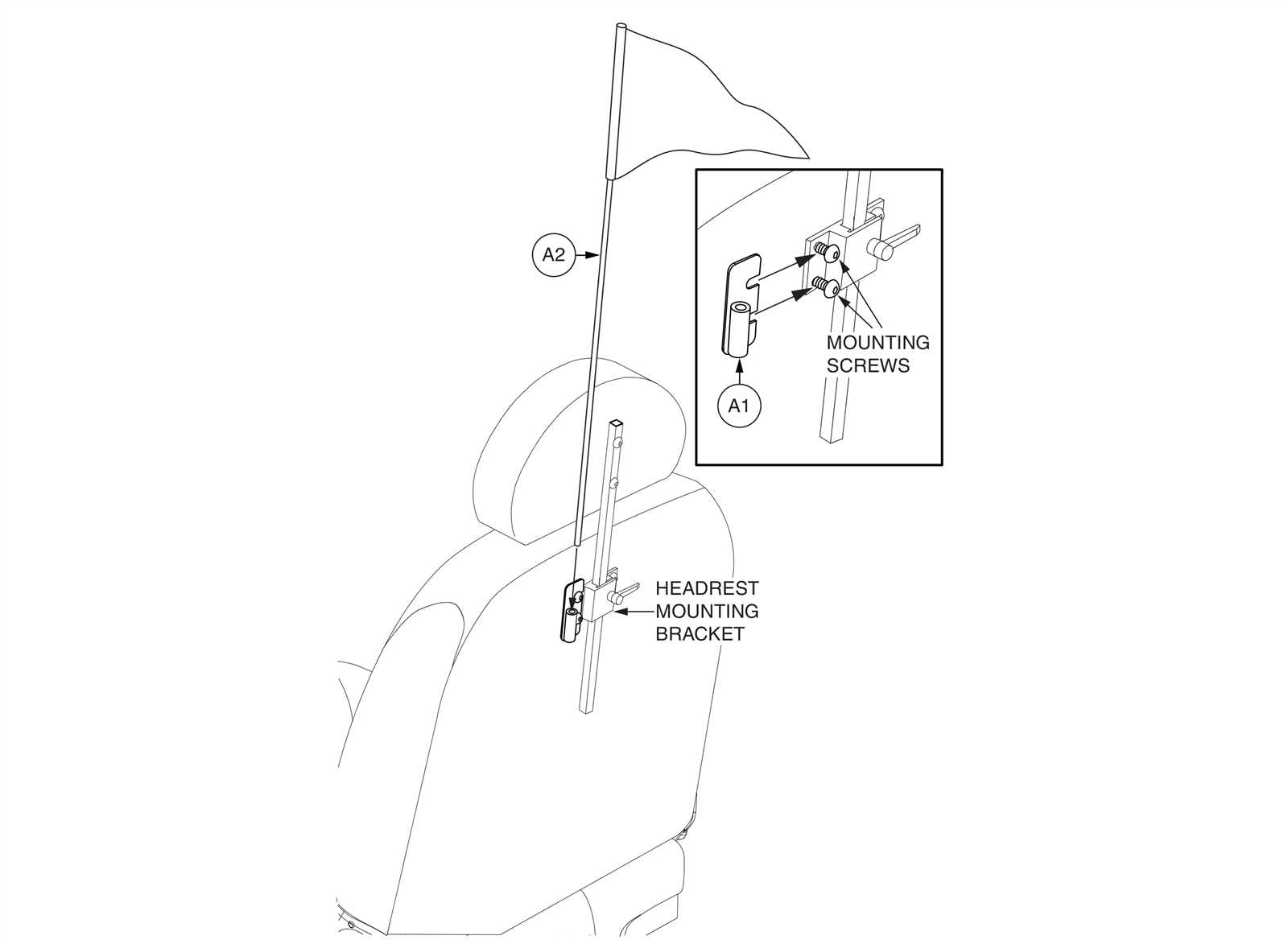 flag parts diagram