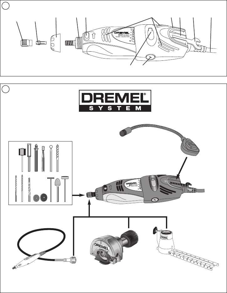 dremel 300 parts diagram