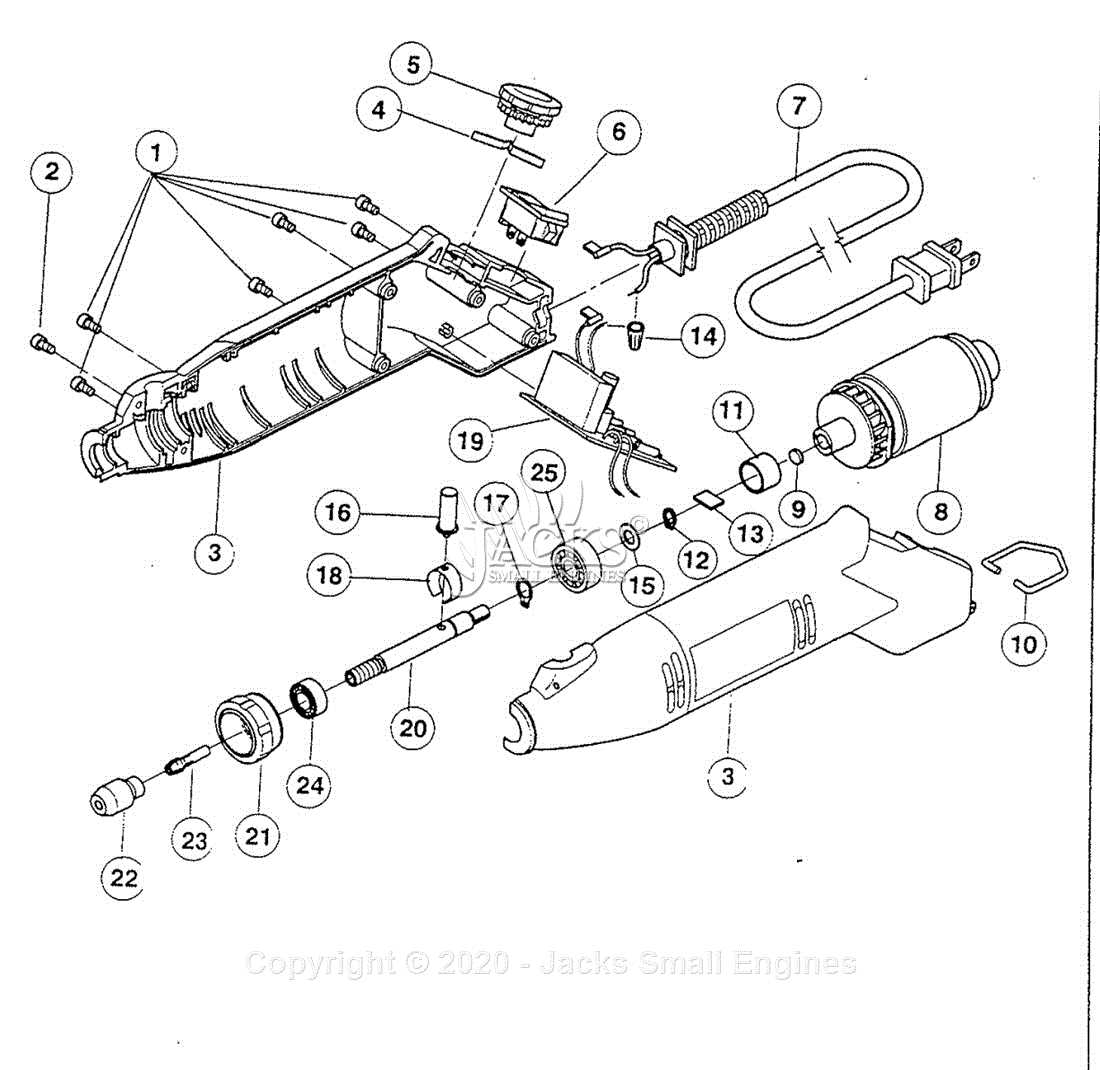 dremel tool parts diagram