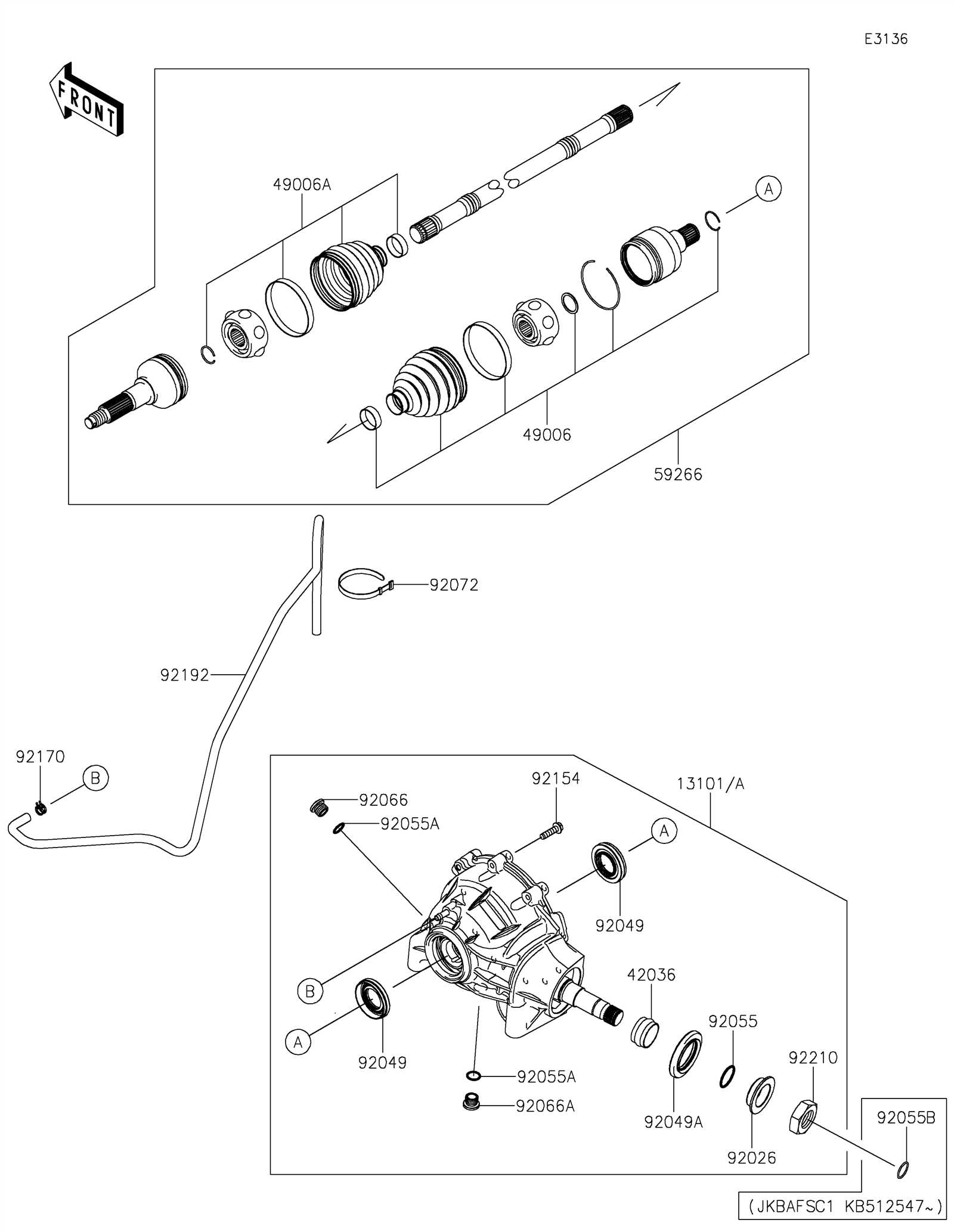 drivetrain parts diagram