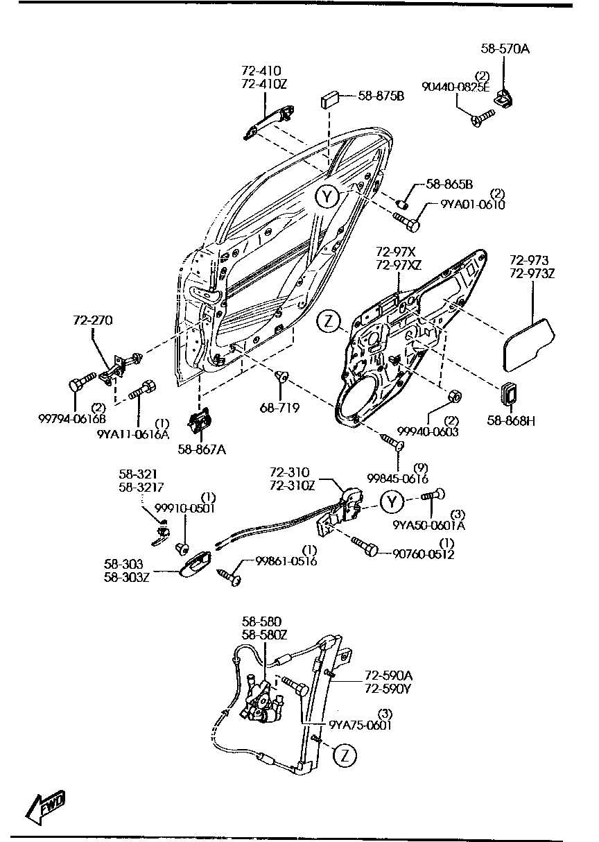 mazda 6 body parts diagram