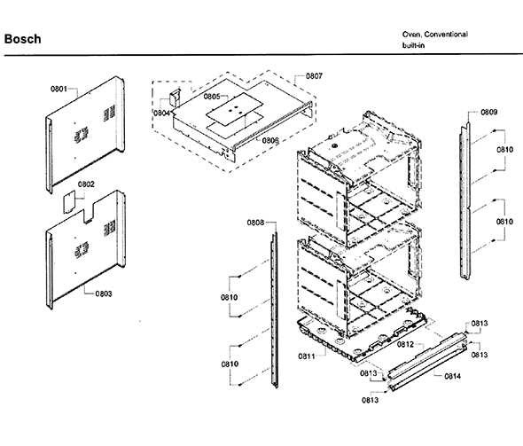 bosch oven parts diagram