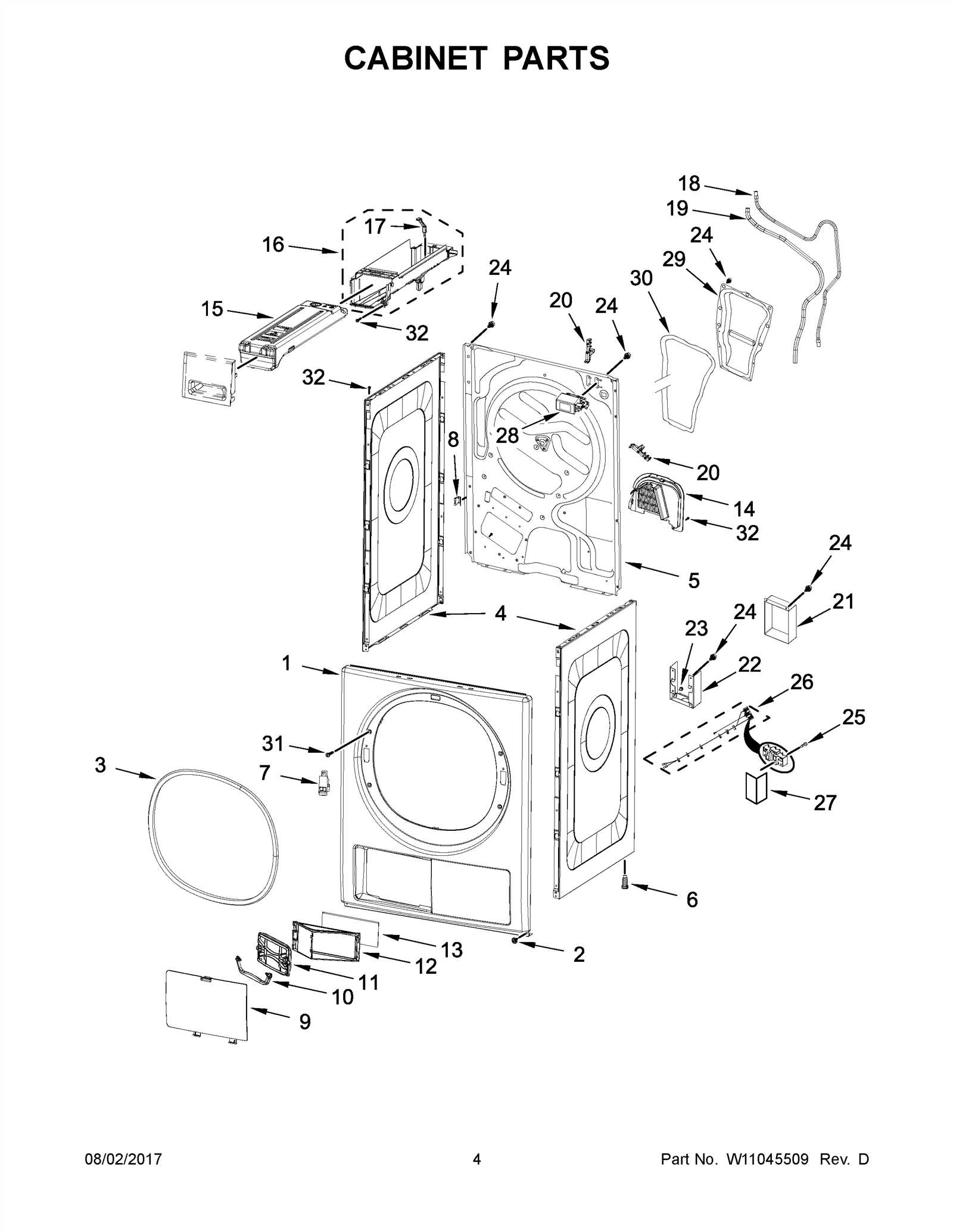 dryer parts diagram