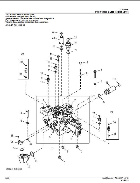 john deere 544k parts diagram