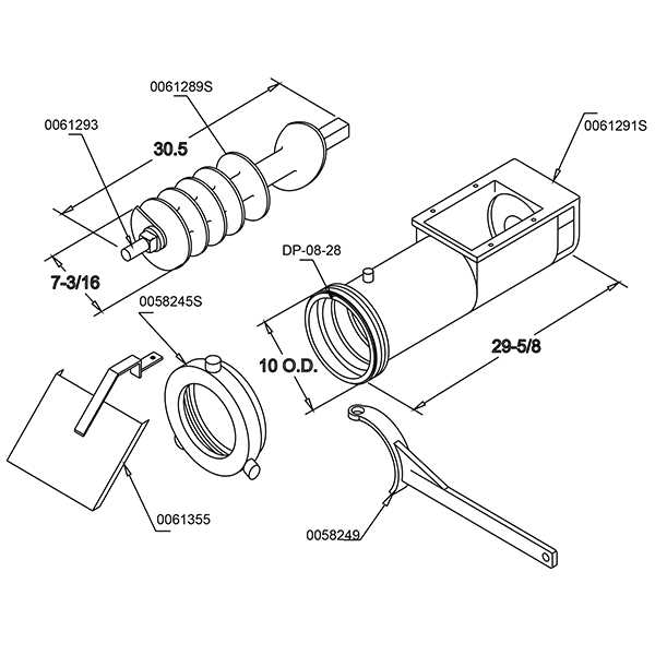 meat grinder parts diagram