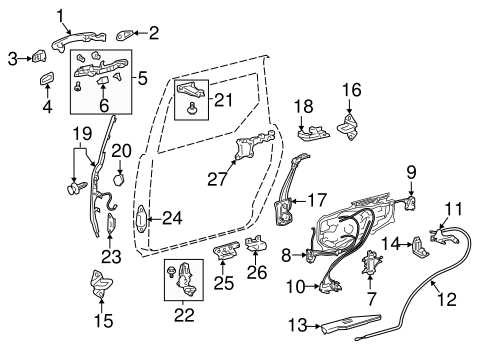 2005 toyota sienna parts diagram