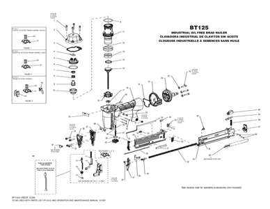 bostitch floor stapler parts diagram