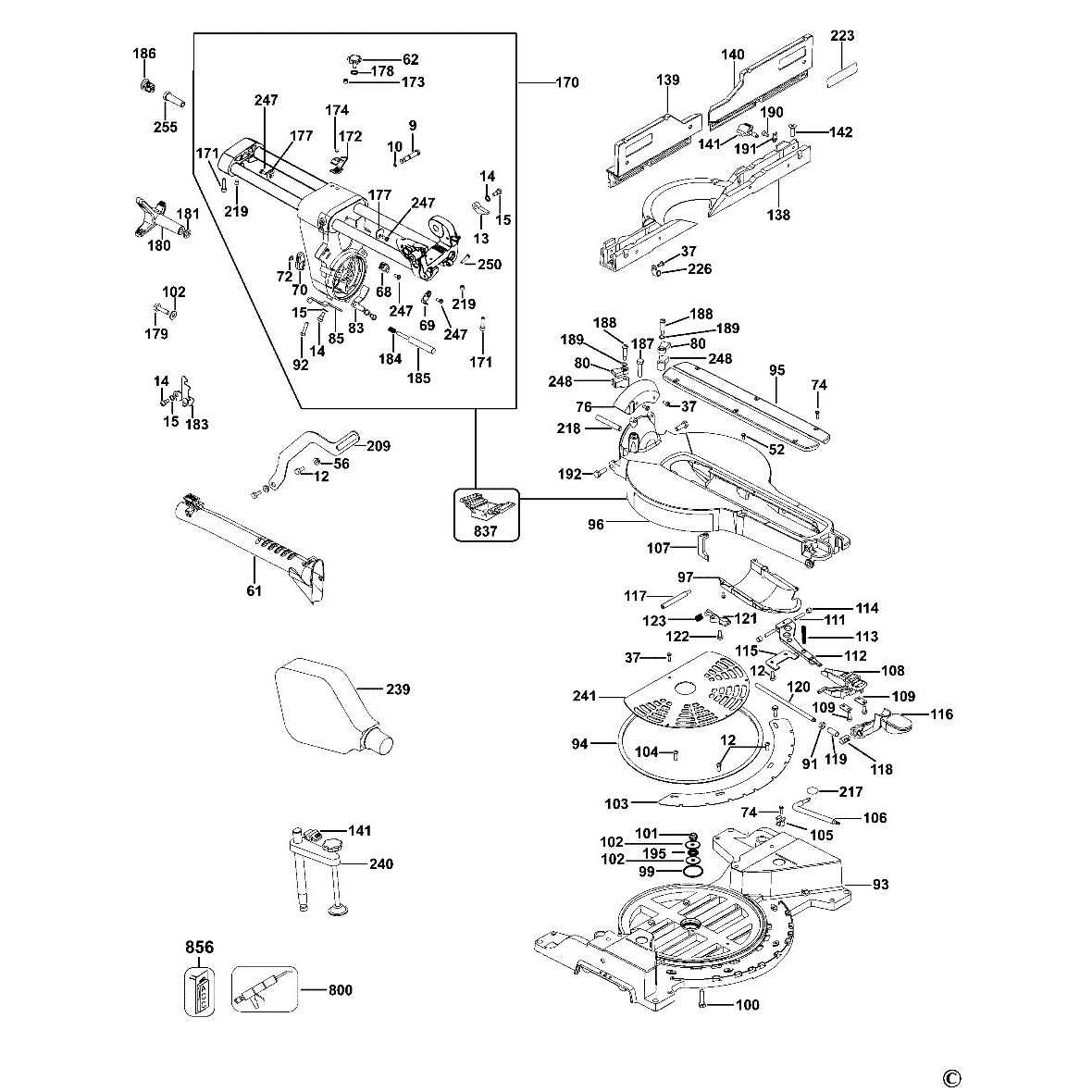 dws780 type 23 parts diagram