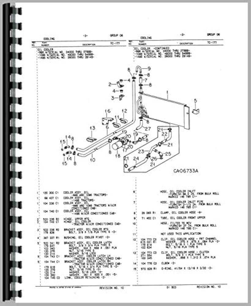 international 1086 parts diagram