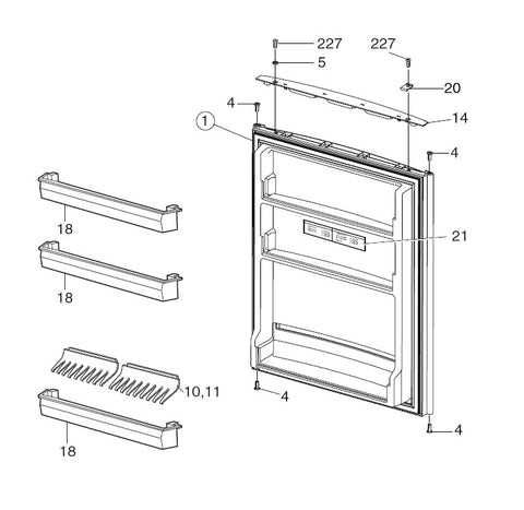 diagram refrigerator parts