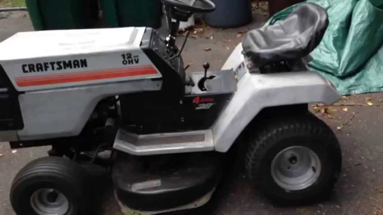 craftsman riding mower parts diagram