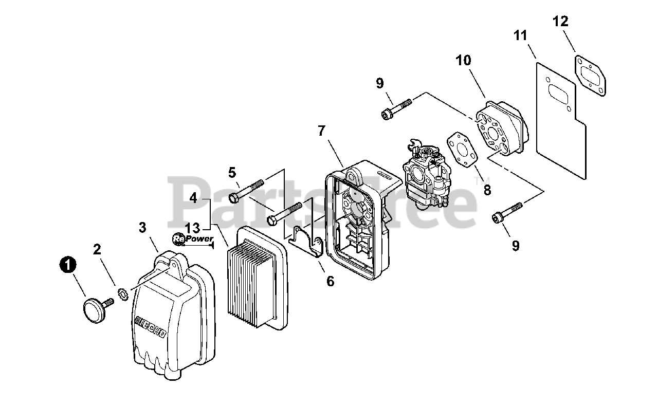 echo blower parts diagram