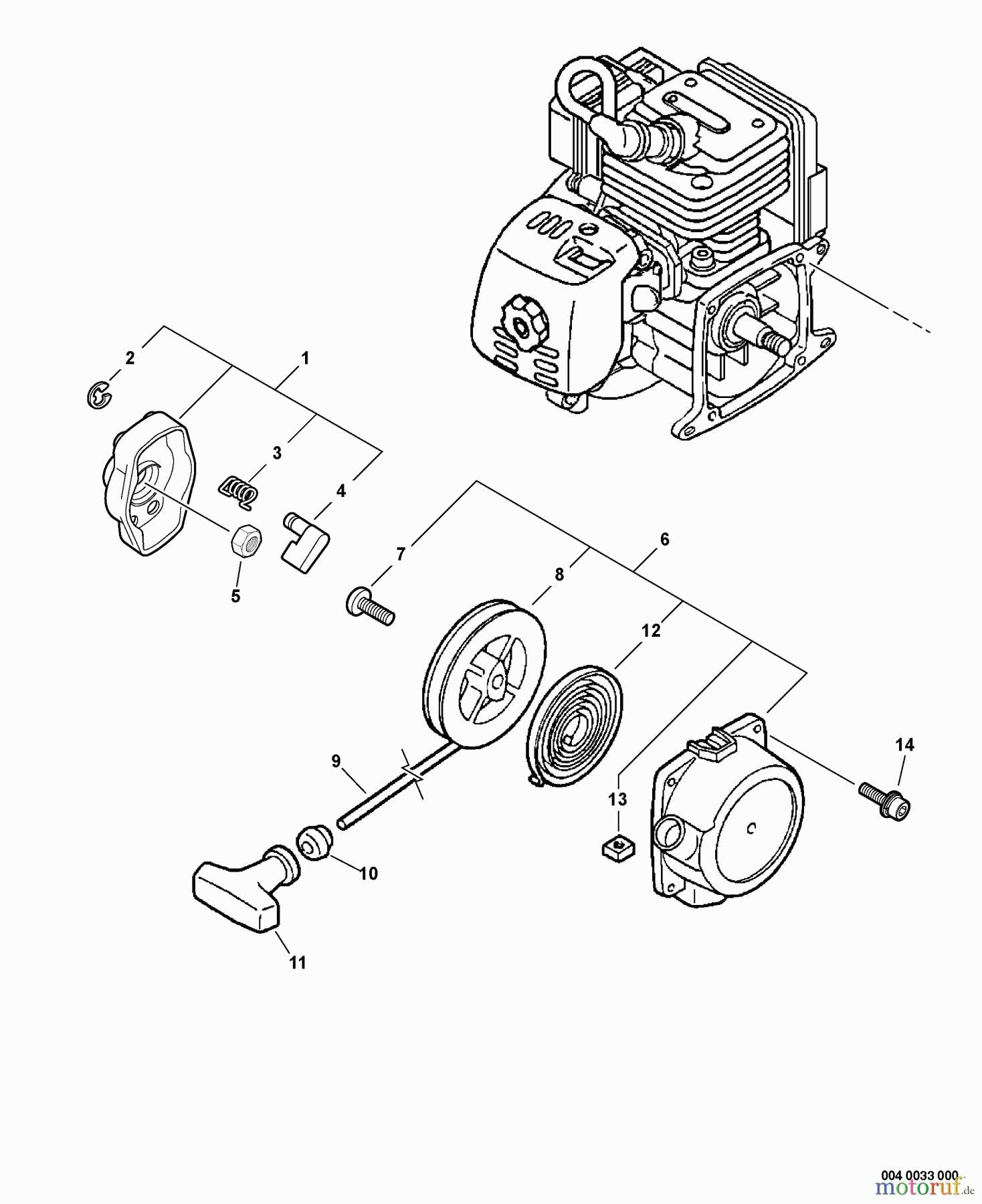 echo pas 260 parts diagram