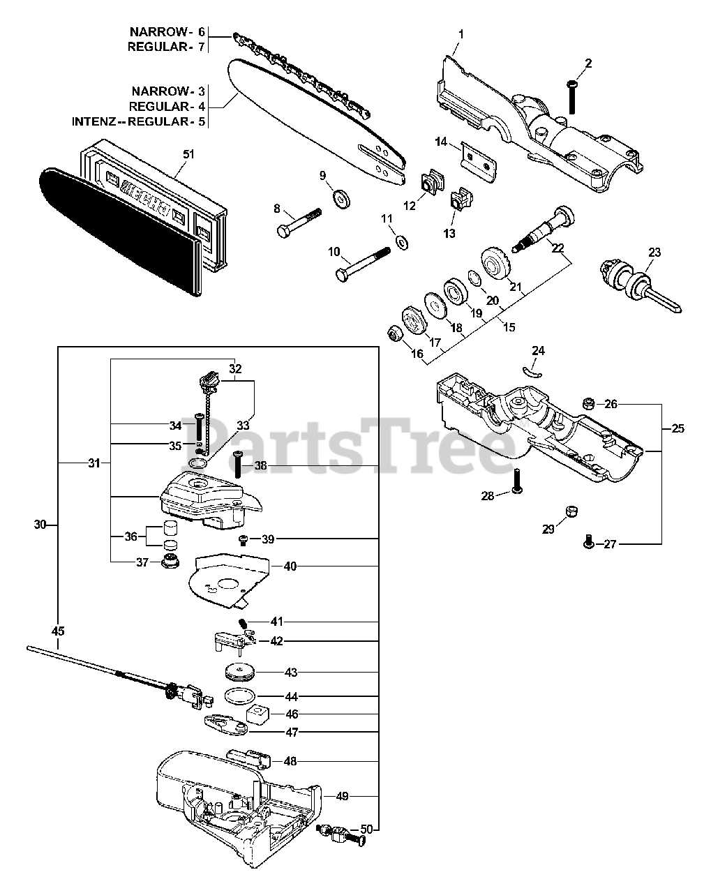 echo power pruner parts diagram