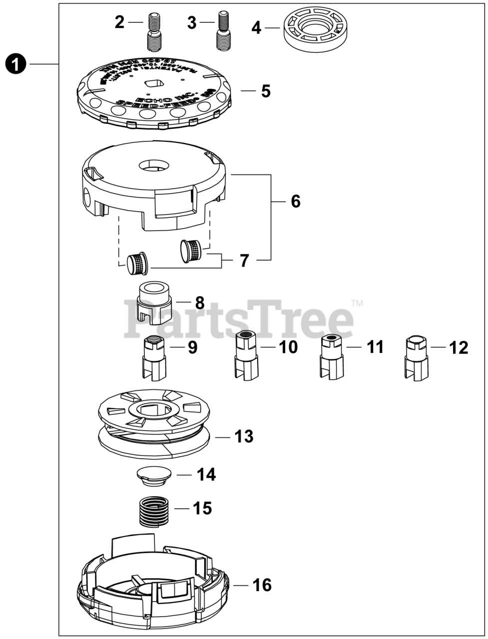 echo trimmer parts diagram