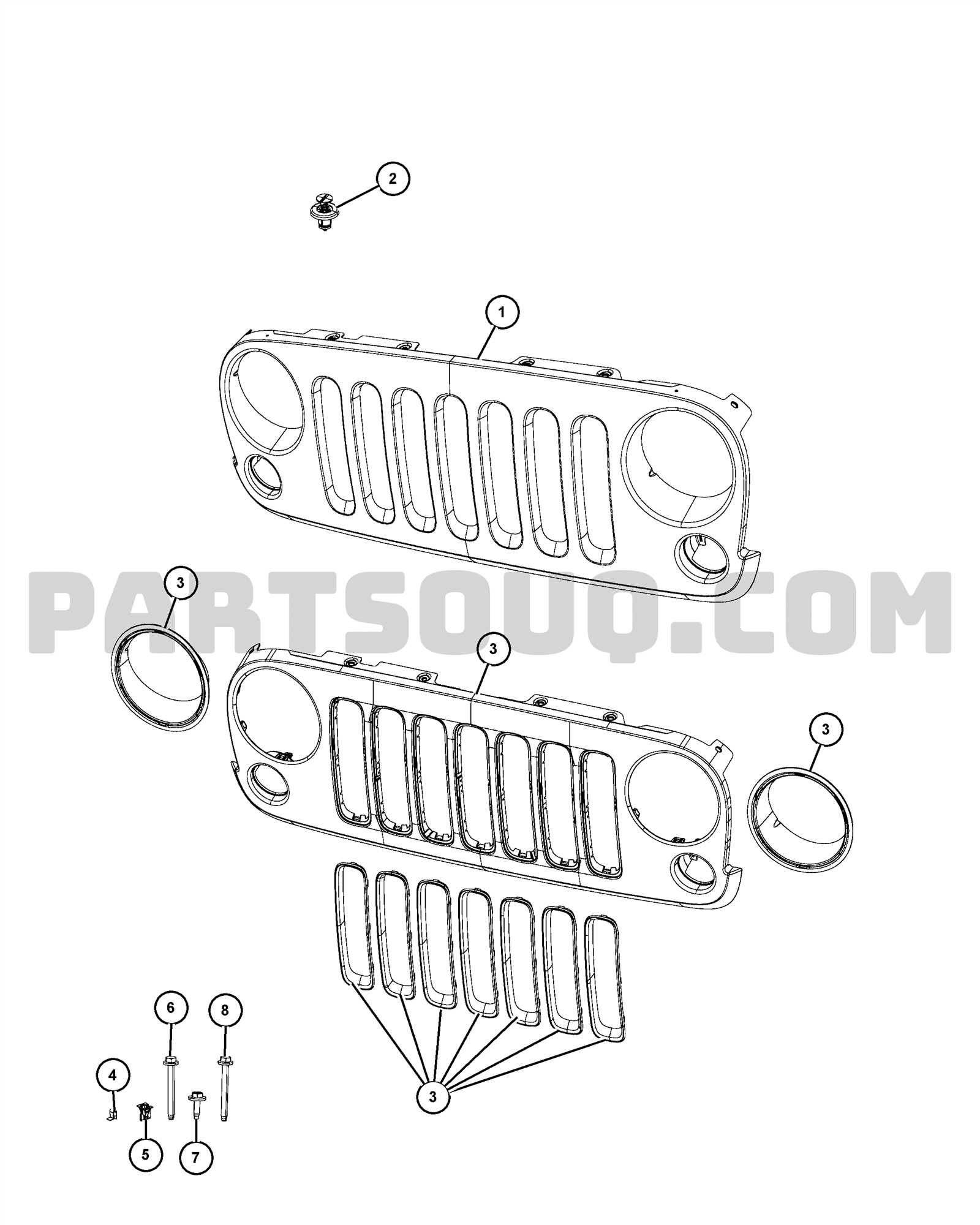 oem jeep parts diagram