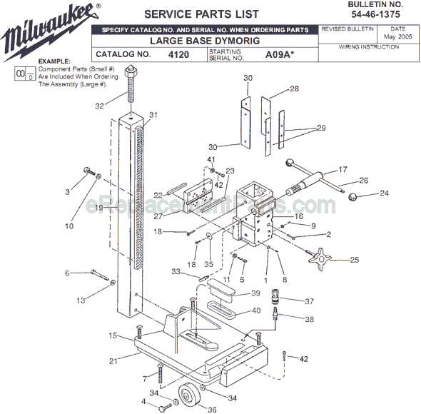 milwaukee core drill parts diagram