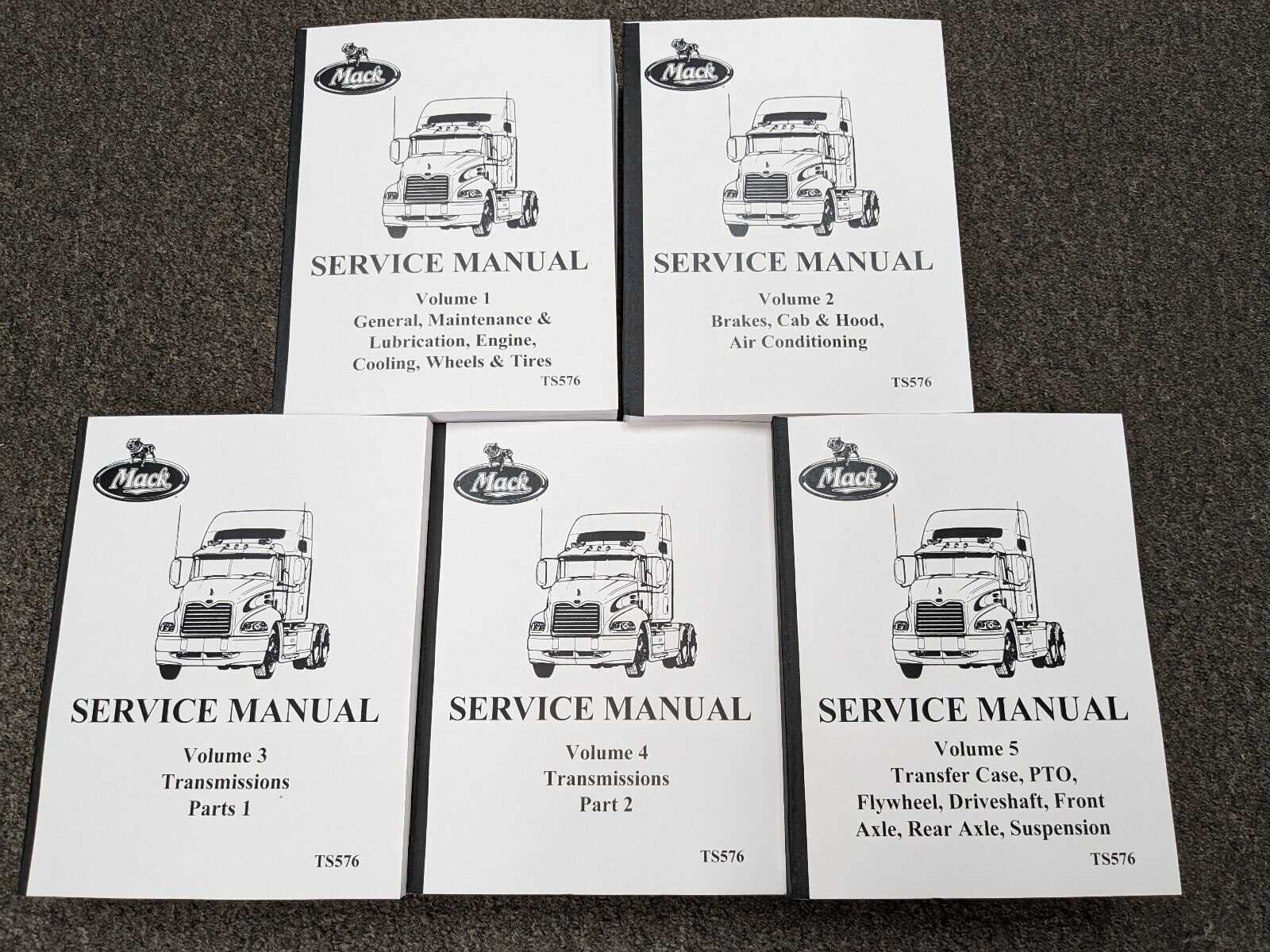 mack ch613 hood parts diagram