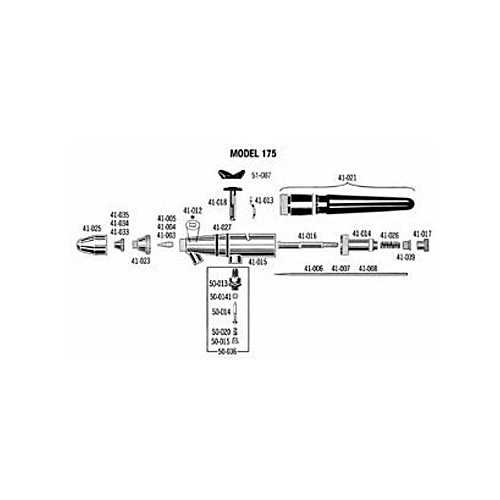 badger airbrush parts diagram