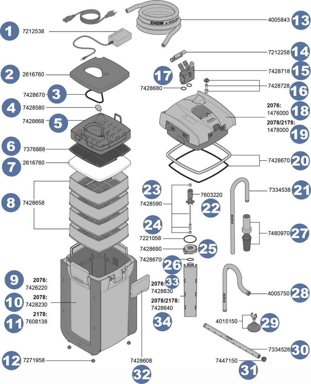 eheim 2217 parts diagram