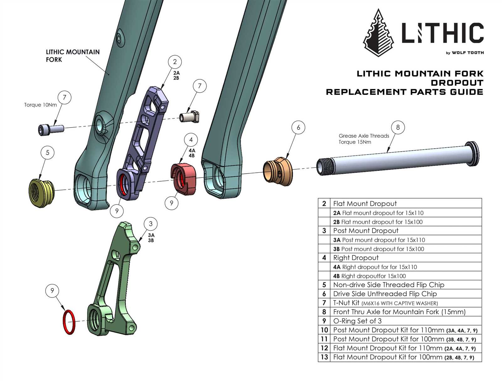 bicycle fork parts diagram