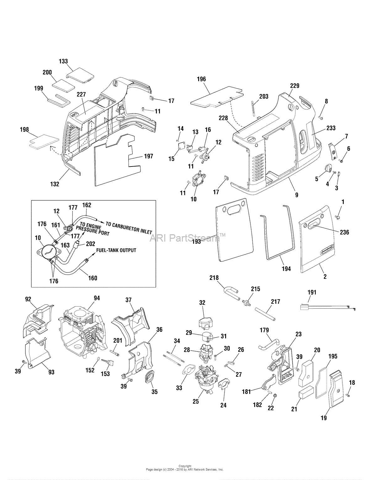 briggs and stratton generator parts diagram