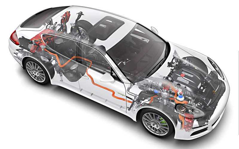 electric car parts diagram