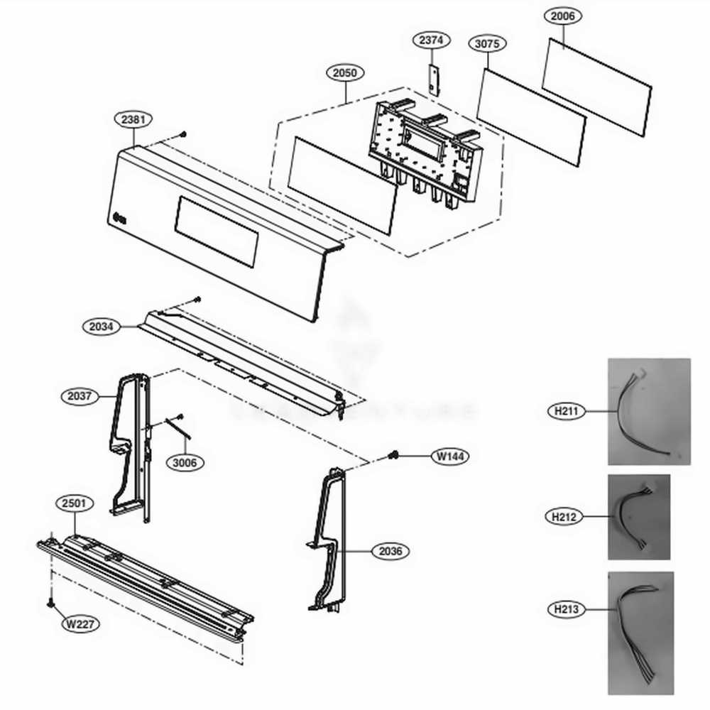 electric oven parts diagram